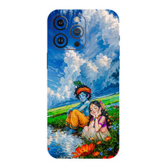BEAUTIFUL RADHE KRISHNA WITH NATURE MOBILE SKIN