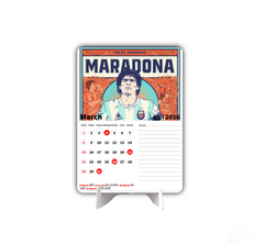 Maradona 10 Golden Boot Hero Premium Table Desk Calendar