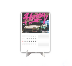 Luxury Car Collection Premium Table Desk Calendar