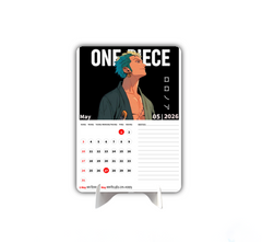 Wano Arc Zoro Premium Table Desk Calendar