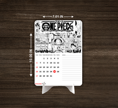 Dark One Piece D Luffy Premium Table Desk Calendar