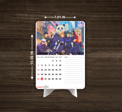 Gojo and Yuji Premium Table Desk Calendar