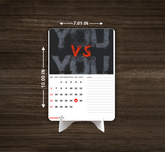 Positive Lines Premium Table Desk Calendar