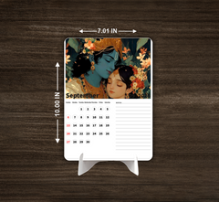 Radha Krishna Premium Table Desk Calendar