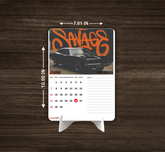 SUPER Car Collection Premium Table Desk Calendar