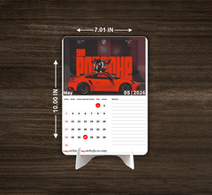 SUPER Car Premium Table Desk Calendar