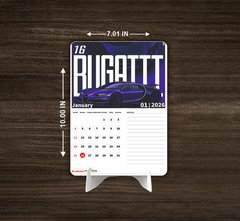 Luxury Car Collection Premium Table Desk Calendar
