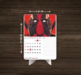 ANIME HERO MAN Premium Table Desk Calendar
