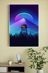 A Firewatch in Night Poster | Art Posters