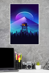A Firewatch in Night Poster | Art Posters