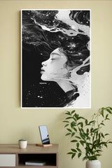 A Girl With long Hair Poster | Art Posters