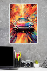 A colorful porsche 911 Poster | Cars Posters