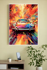 A colorful porsche 911 Poster | Cars Posters