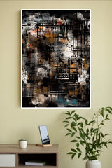 Abstract Black Marble Wall Poster | Art Posters