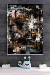 Abstract Black Marble Wall Poster | Art Posters