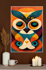 Abstract Owl Poster | Animal Posters