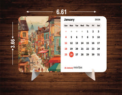 Aesthetic Premium Table Desk Calendar – 2026