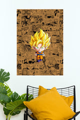 Aesthetic Dragon Ball Z Goku Poster | Anime Posters