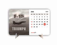 Air Fighter Plane Beast Premium Table Desk Calendar – 2026