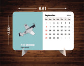 Air Fighter Plane Beast Premium Table Desk Calendar – 2026