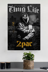 American Rapper Tupac Shakur Thug Life Poster | Music Posters