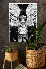 Angel Wings on Boy Poster | Anime Posters