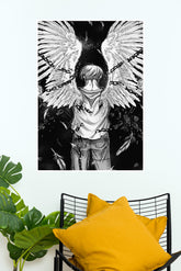 Angel Wings on Boy Poster | Anime Posters