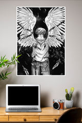 Angel Wings on Boy Poster | Anime Posters
