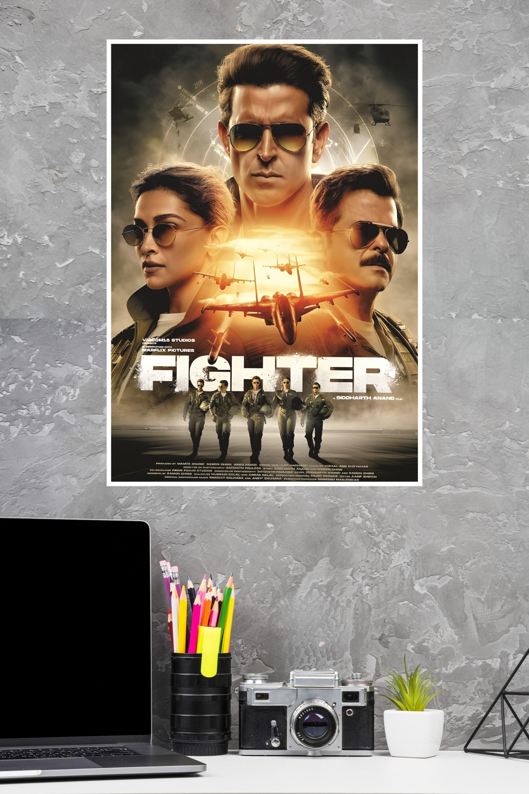 Anil Kapoor, Deepka Padukon, Hrithik Roshan Fighter Movie Poster | Bollywood Posters