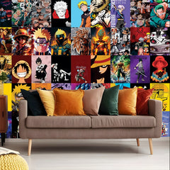 Anime Wall Collage Kit - A4 Size Wall Posters Set