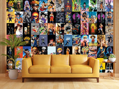 Anime Wall Collage Kit - A4 Size Wall Posters Set