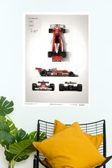 Art Print Mclaren M23 - James Hunt Poster | formula 1 Posters | Car Posters