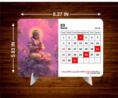 Bajrang Bali Premium Table Desk Calendar