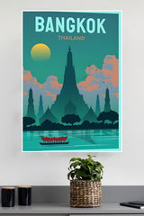 Bangkok River Poster | CIty Posters