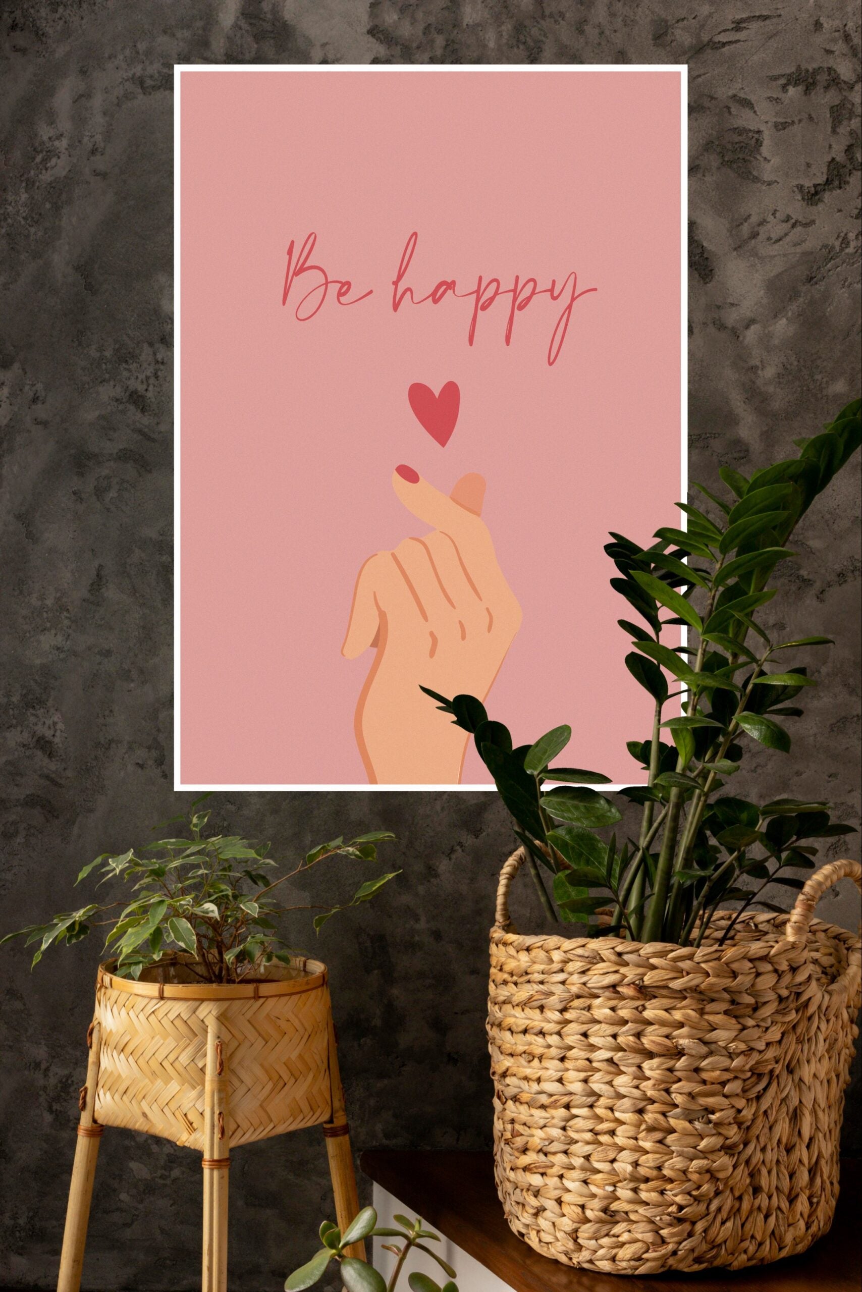 Be Happy Love Poster | Gym and Motivational Quotes Posters