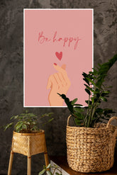 Be Happy Love Poster | Gym and Motivational Quotes Posters