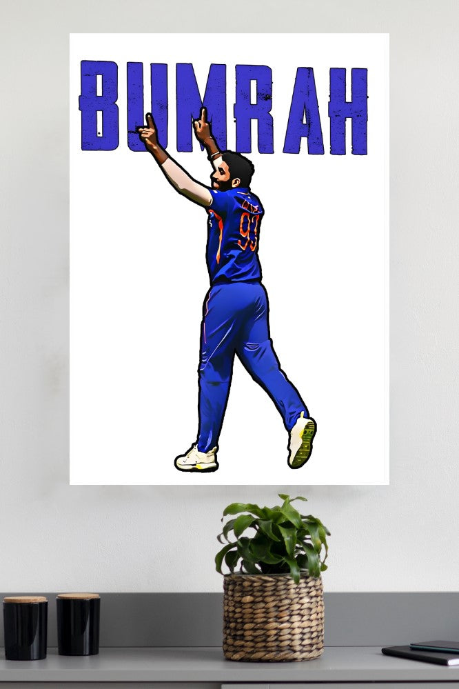 Best Bowler Jasprit Bumrah Poster | Cricketers Posters | Sports Poster