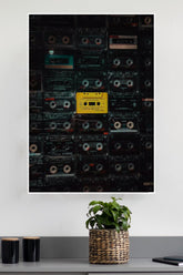 Black Old Tape Recorder Cassette Poster | Music Posters