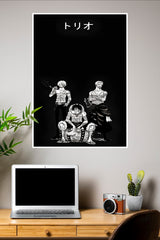 Black & White Monkey D. Luffy Poster | Anime Posters