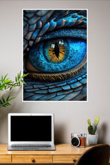 Blue Dragon Eye Poster | Eyes Posters