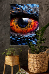 Blue and Red Eye Wall Poster | Eyes Posters