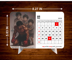 Bodybuilding Premium Table Desk Calendar
