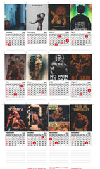 Bodybuilding Premium Table Desk Calendar