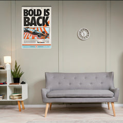 Bold is Black Poster | formula 1 Posters | Car Posters
