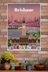 Brisbane Print Poster | CIty Posters