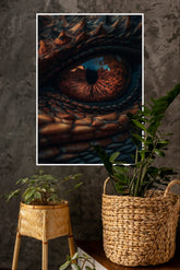 Brownish Dragon Eye Wall Poster | Eyes Posters