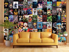 90s Cartoon Wall Collage Kit - A4 Size Wall Posters Set