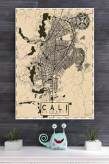 City in Colombia Cali Poster | Map Posters