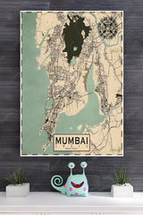 City in Maharashtra Aamchi Mumbai Poster | Map Posters