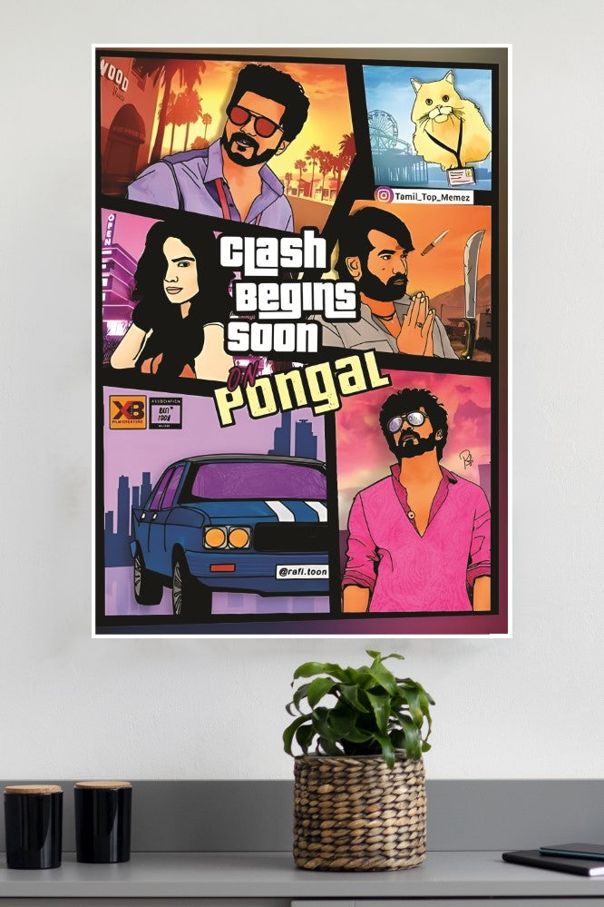 Clash Begins Soon Pongal Poster | Tollywood Posters